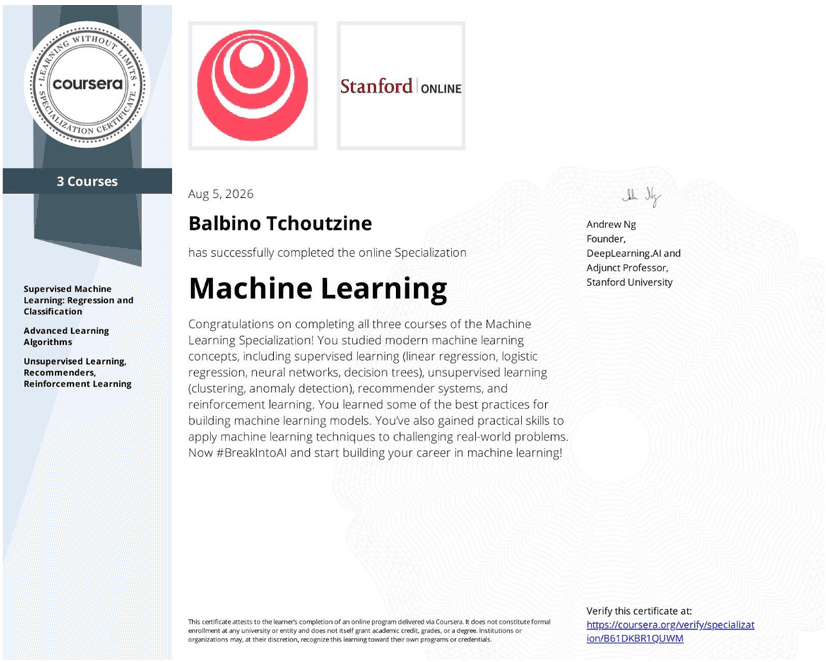 Machine Learning Specialization