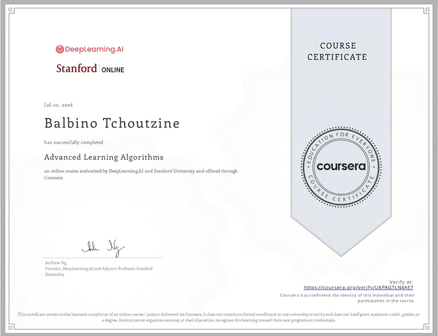 Advanced Learning Algorithms